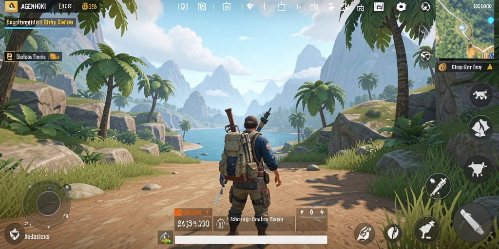Tampilan gameplay AGENHOKI yang menakjubkan dan dinamis.