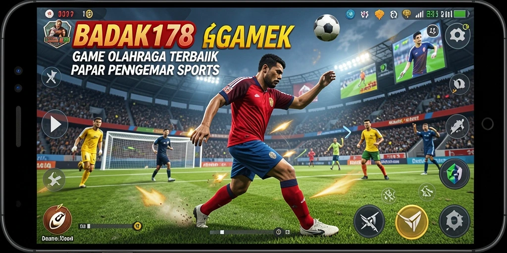 Tampilan gameplay menarik dalam BADAK178 dengan aksi olahraga yang seru.