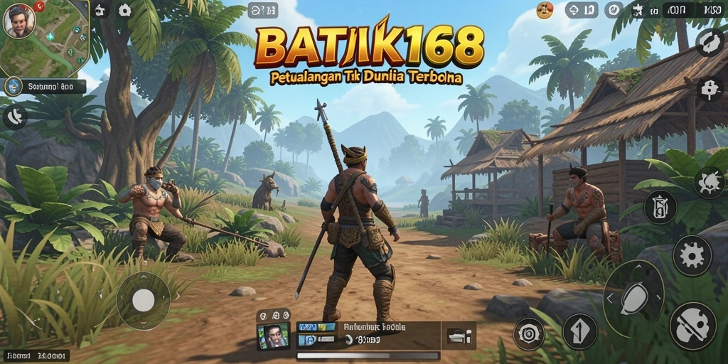 Screenshot gameplay yang menampilkan eksplorasi dunia terbuka yang indah.