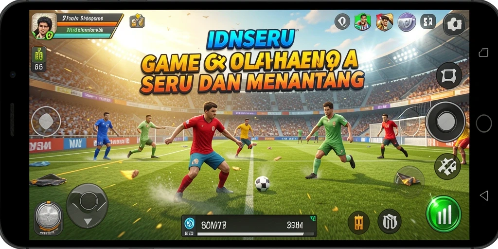 Screenshot IDNSERU yang menampilkan aksi seru dalam permainan olahraga.