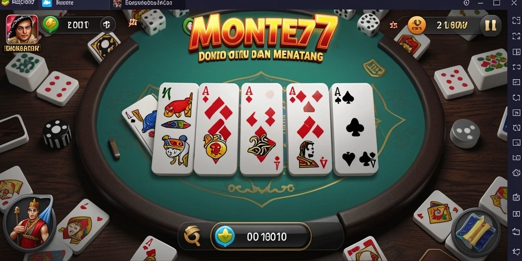 Gameplay seru dan penuh tantangan dalam MONTE77.