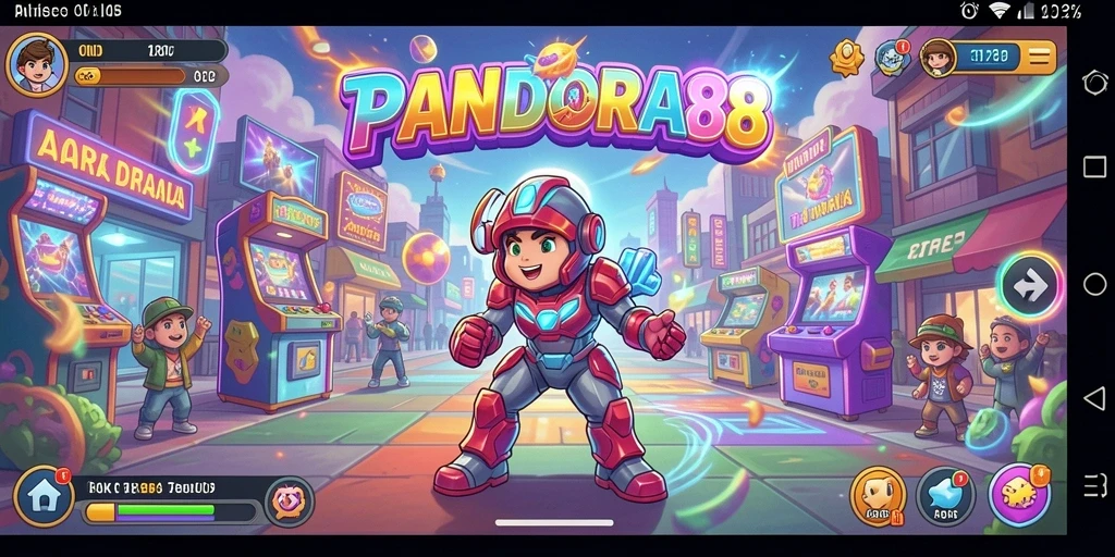 Screenshot PANDORA88 yang menampilkan aksi intens dan keseruan gameplay Arcade.