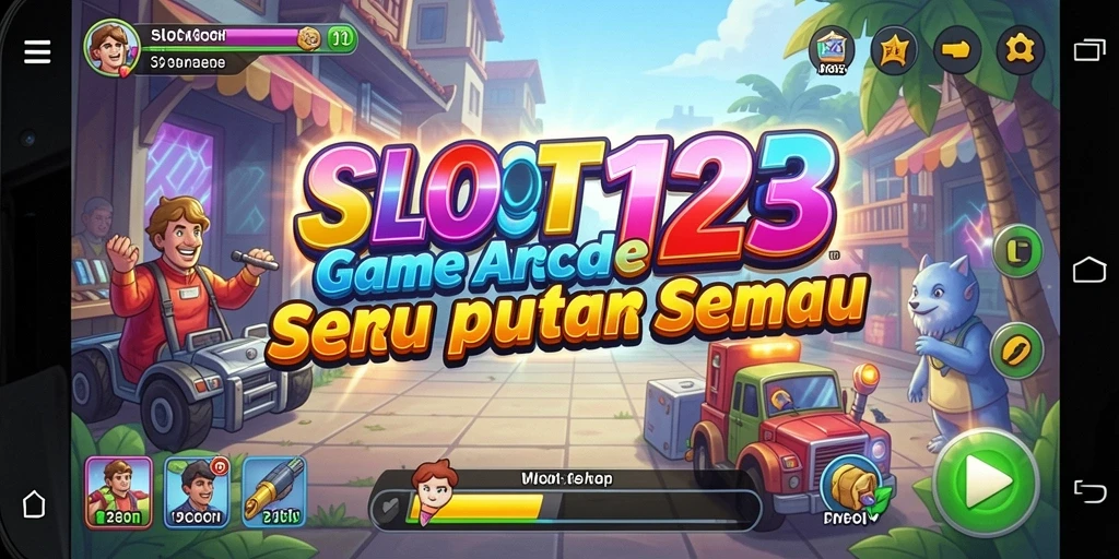 Screenshot menunjukkan gameplay seru dan grafis menakjubkan dari SLOT123.